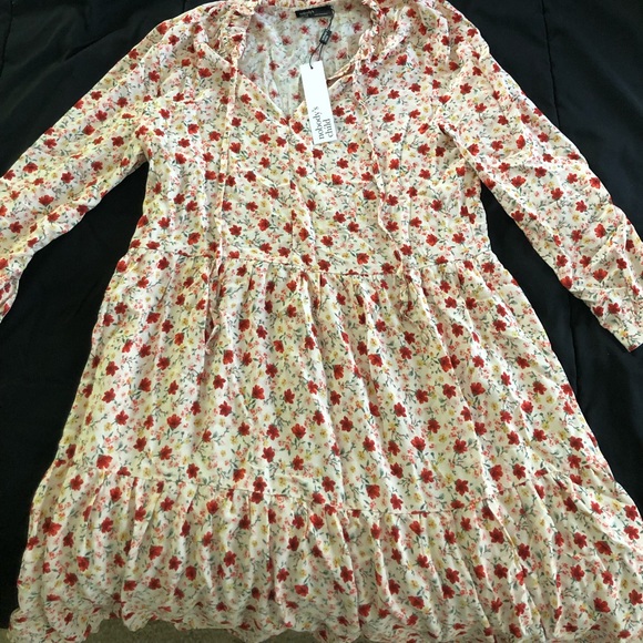 Long Sleeve Floral Summer Dress - Picture 1 of 3